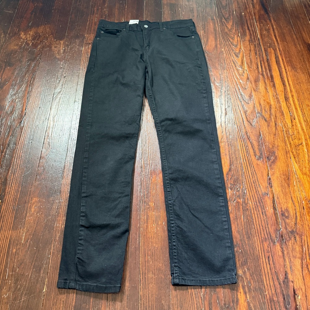 Levis 511 Jeans Mens 32x32 Black Slim Straight Stretch Denim Biker Goth NWT